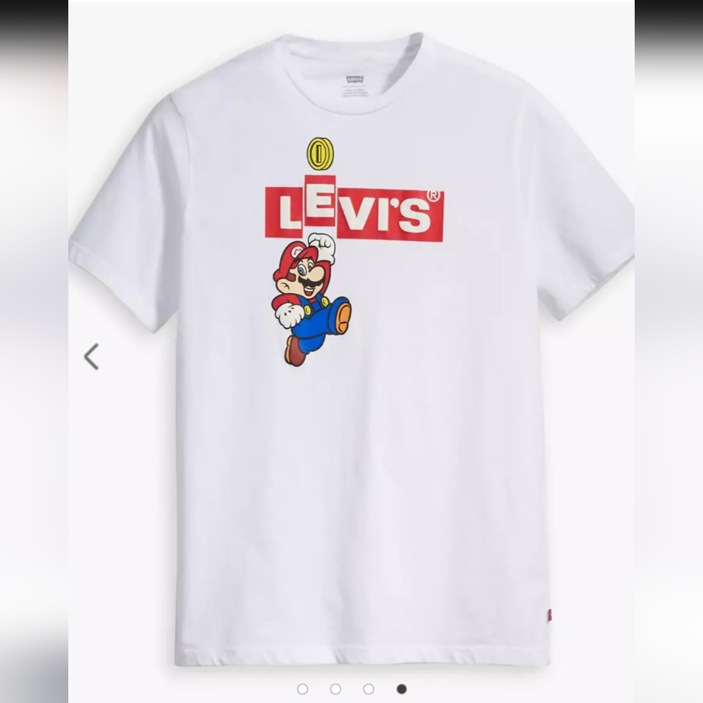 LEVI'S® X SUPER MARIO GRAPHIC TEE SHIRT SIZE MEDIUM. NEW. NINTENDO